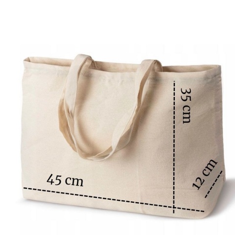 Torba bawełniana z haftem "Drama QUEEN" - rozmiar duży - 45x35x12cm